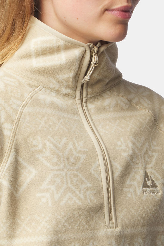 Ayacucho Fleece Inverno Printed Fleece Half Zip W Fields Of Rye Print