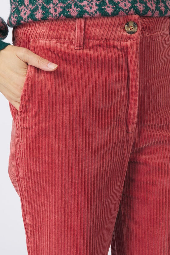 King Louie Pantalon Marcie Corduroy Desert Red