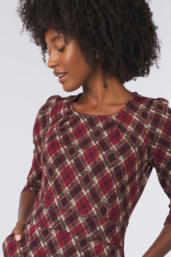 King Louie Robe Mona Riley Jacquard Cabernet Red