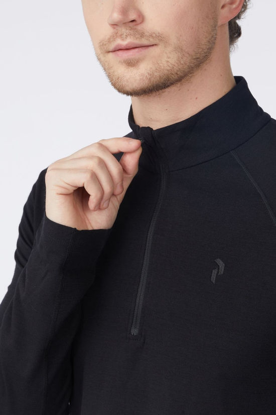 Peak Performance Fleece M Magic Half Zip Black-Black