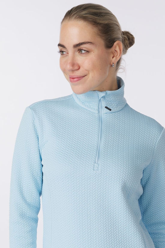 CMP Fleece Woman Ski Sweat Stretch Jacquard Skylight