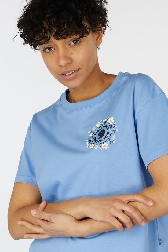 Fjällräven T-Shirt Fjällblomster Logo T-Shirt W Ultramarine