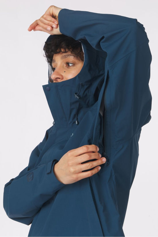 Rab Regenjas Firewall Jacket Wmns Tempest Blue