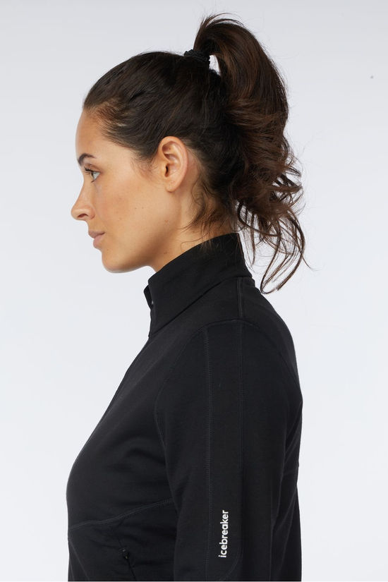 icebreaker Polaire Merino 560 Realfleece Elemental Ls Zip Black