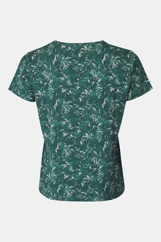 Ayacucho T-Shirt Greenwood Ss W Bistro Green Print