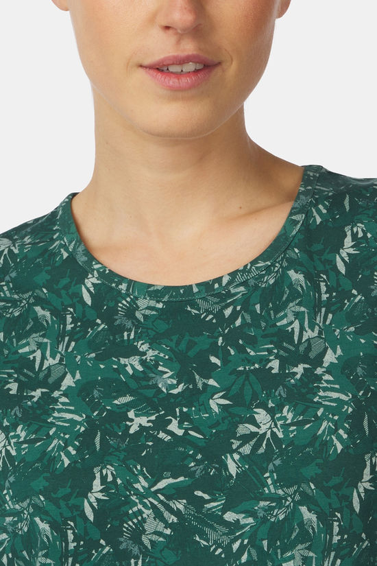 Ayacucho T-Shirt Greenwood Ss W Bistro Green Print
