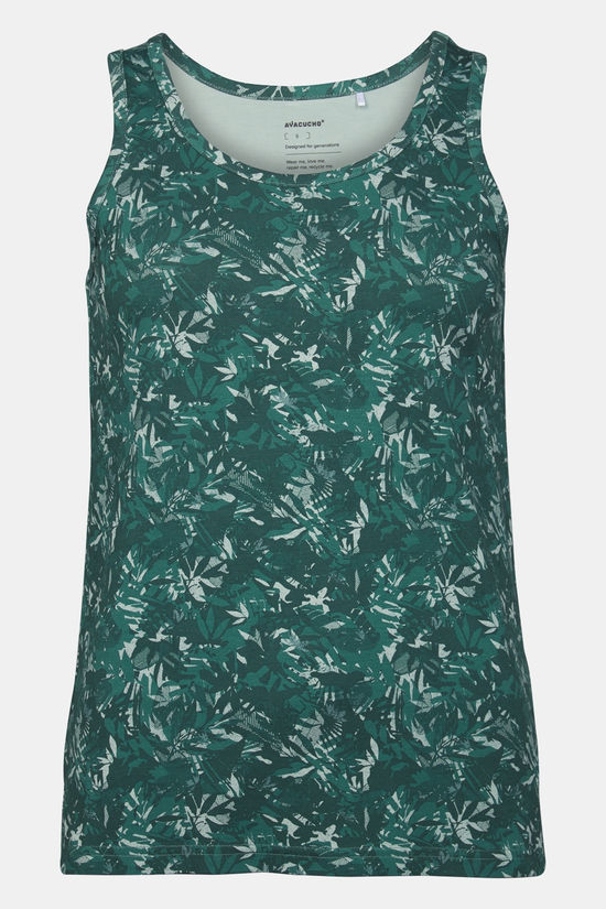 Ayacucho Débardeur Greenwood Tank Top W Bistro Green Print
