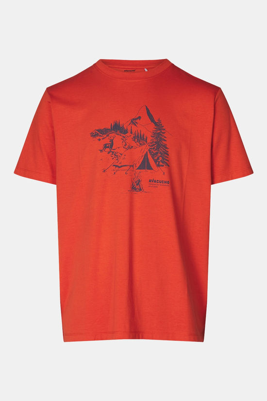 Ayacucho T-Shirt Campsite Sketch M Burnt Ochre