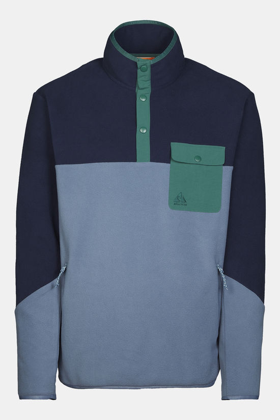 Ayacucho Polaire Fitzroy Snap Pullover M Navy Combo