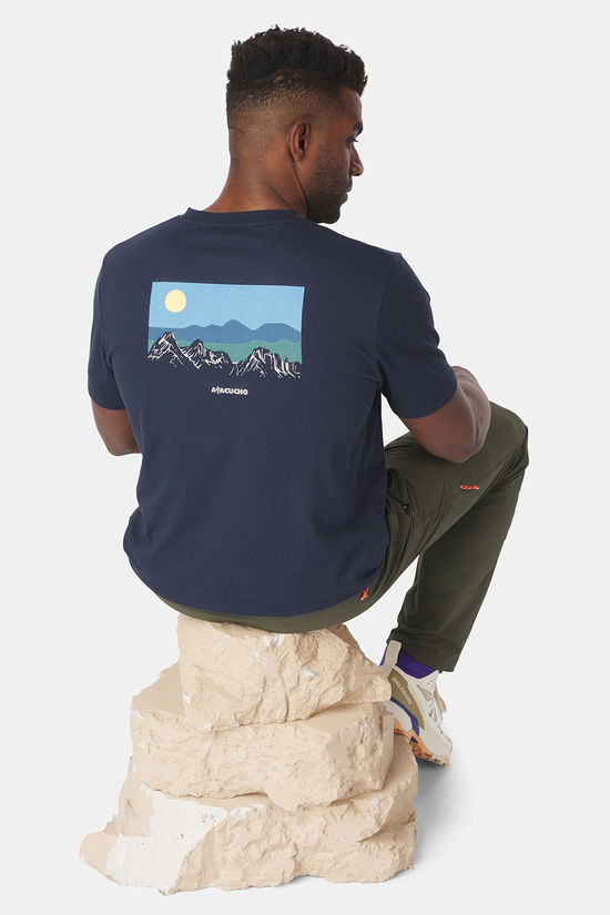 Ayacucho T-Shirt Oak Creek Graphic Tee Ss M Navy