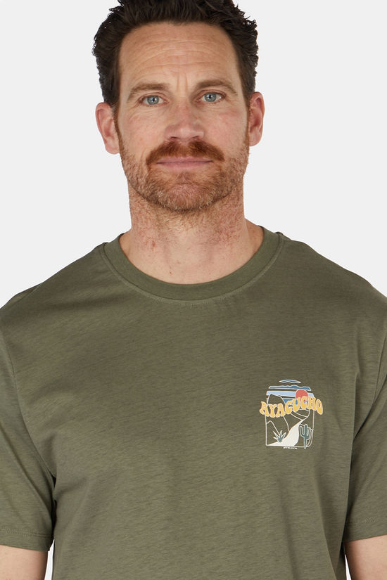 Ayacucho T-Shirt Bobcat Graphic Tee M Kalamata