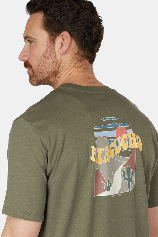 Ayacucho T-Shirt Bobcat Graphic Tee M Kalamata