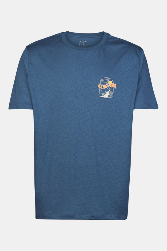 Ayacucho T-Shirt Bobcat Graphic Tee M Ensign Blue