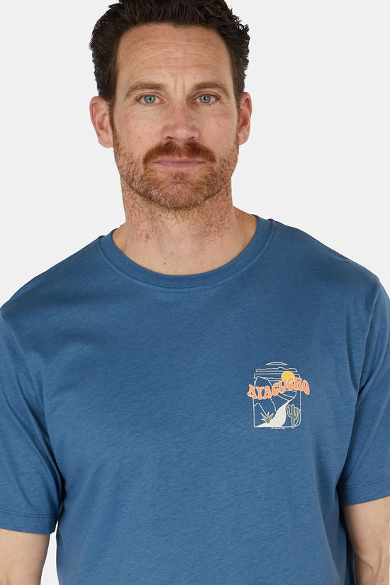 Ayacucho T-Shirt Bobcat Graphic Tee M Ensign Blue