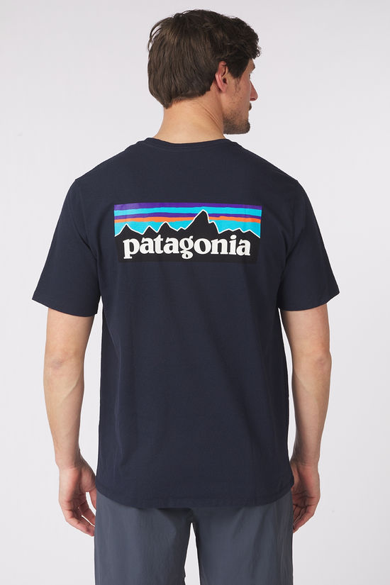 Patagonia T-Shirt P6 Logo Responsibilitee New Navy