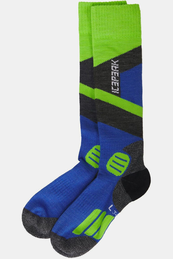 Icepeak Chaussettes De Ski Ilshofen Jr Blue/Green