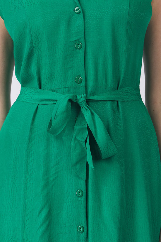 King Louie Jurk Violante Dress Saxon Ultra Green