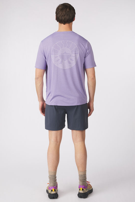 Patagonia T-Shirt M'S Cap Cool Daily Graphic Shirt - Waters Forgotten Island: Concrete Purple X-Dye