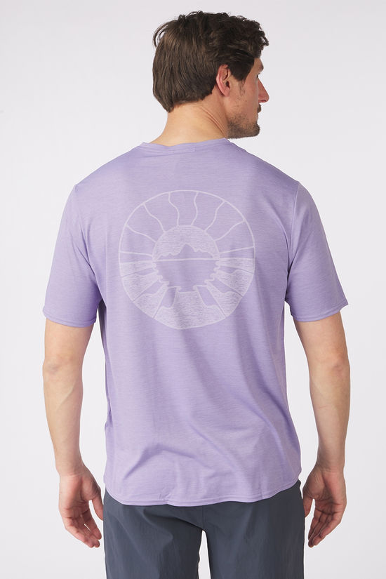 Patagonia T-Shirt M'S Cap Cool Daily Graphic Shirt - Waters Forgotten Island: Concrete Purple X-Dye