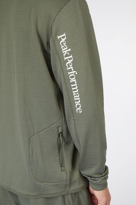 Peak Performance Polaire M Trail Polartec Crew Pine Needle