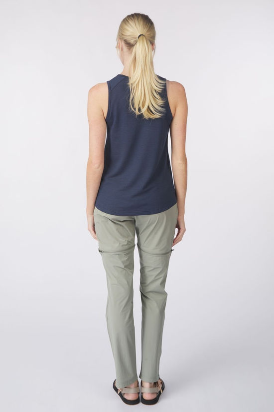 Smartwool Top Women'S Active Mesh High Neck Tank Nightfall/Deep Navy