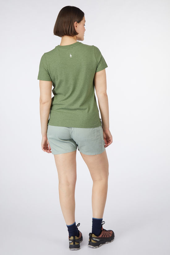 Smartwool T-Shirt Women'S Osa Vega Short Sleeve Graphic Te Fern Green
