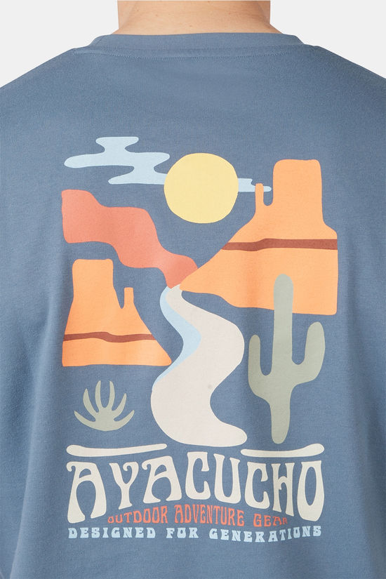 Ayacucho T-Shirt Festival T-Shirt Ss Blue Mirage