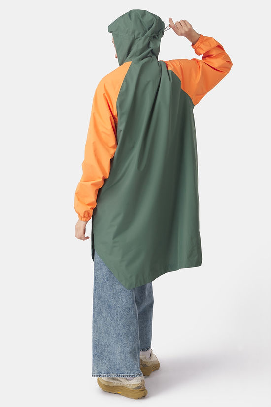 Ayacucho Poncho Festival Poncho Sage Leaf/Autumn Sunset