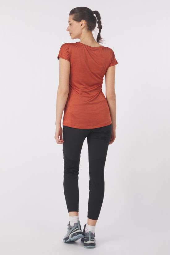 Salewa T-Shirt Puez Melange Dry Etruscan Red Melange