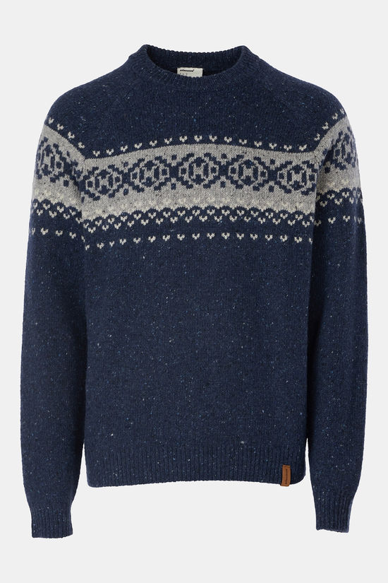 Ayacucho Pull Crag Jacquard Jumper M Navy/Shearer/Stone Flag