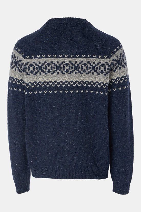 Ayacucho Pull Crag Jacquard Jumper M Navy/Shearer/Stone Flag