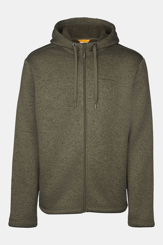 Ayacucho Polaire Grange Fleece Hoody M Dark Moss Melange