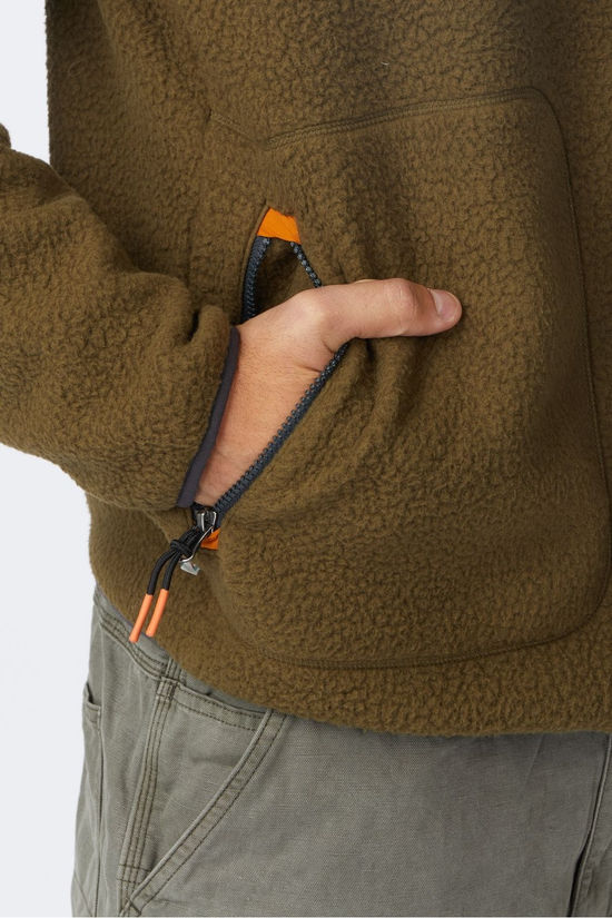 Passenger Clothing ltd Fleece Offgrid 2.0 Recycled Sherpa Dark Olive