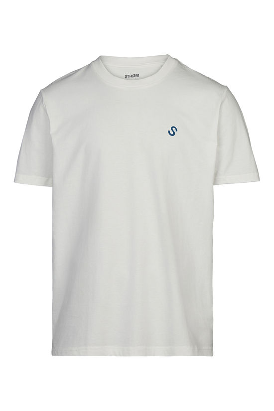 STRØM T-Shirt Palm Tree Off White