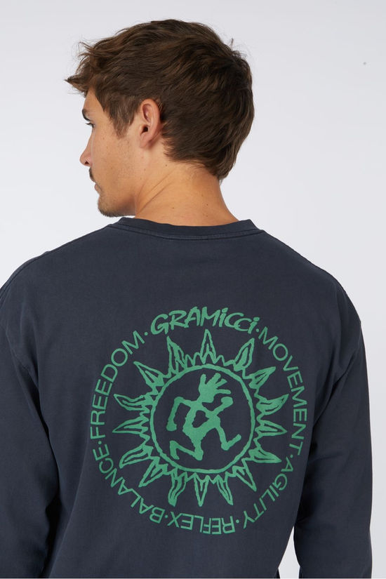 Gramicci T-Shirt Sun L/S Tee Navy Pigment