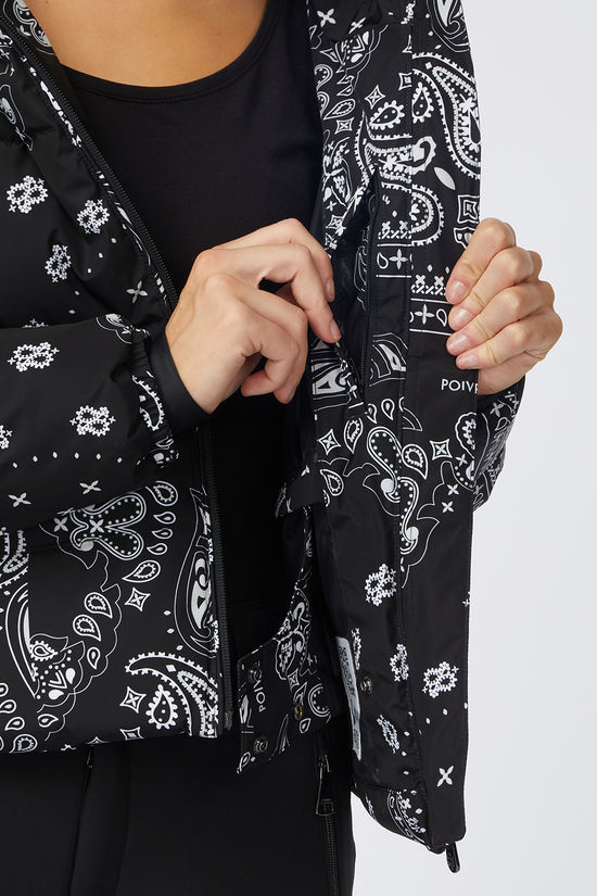 Poivre Blanc Ski-Jas Chloe Ski Jacket Paisley Black