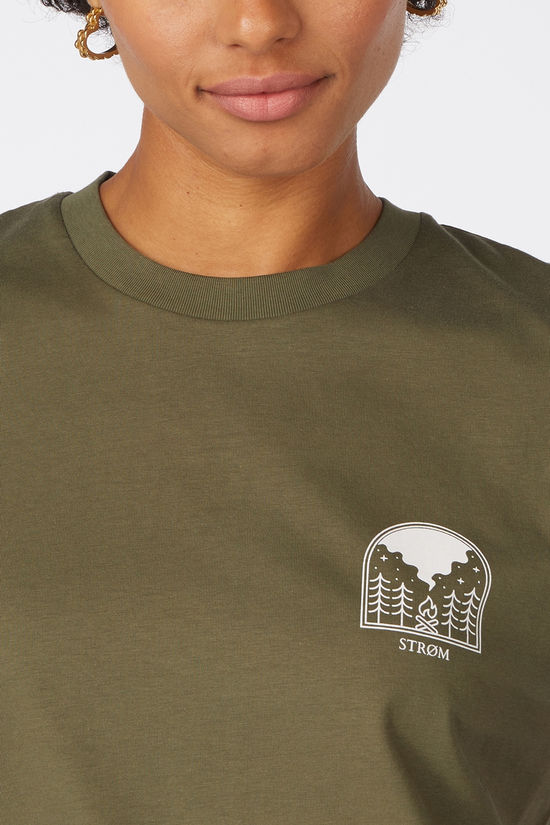 STRØM T-Shirt Campfire Khaki