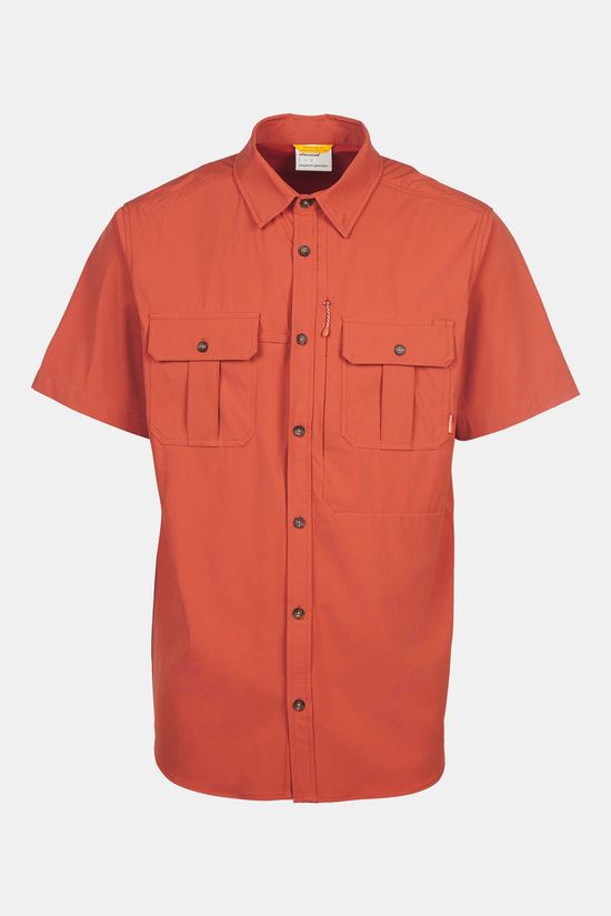 Ayacucho Hemd Jungle Travel Shirt Ss II M Burnt Brick