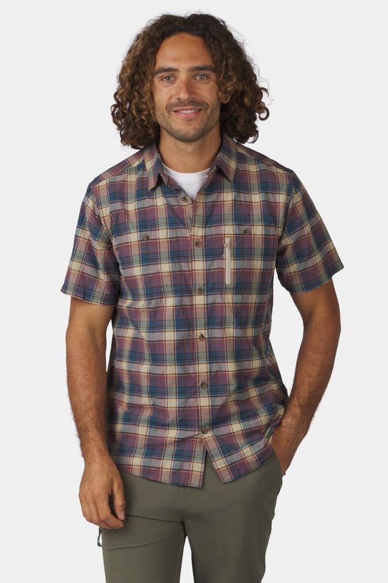 Ayacucho Chemise Rambler Shirt Ss M Sargasso Sea Check