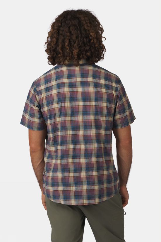 Ayacucho Chemise Rambler Shirt Ss M Sargasso Sea Check