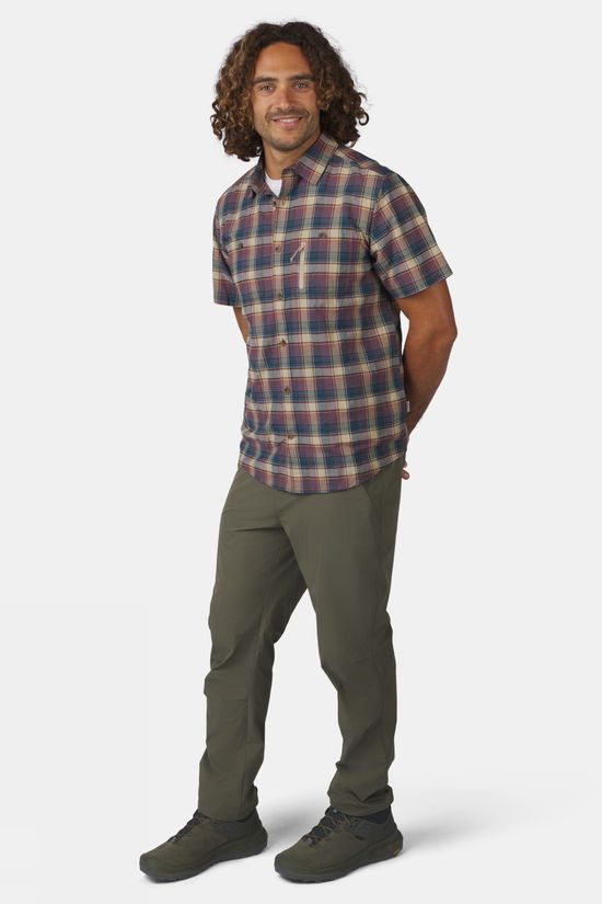 Ayacucho Chemise Rambler Shirt Ss M Sargasso Sea Check
