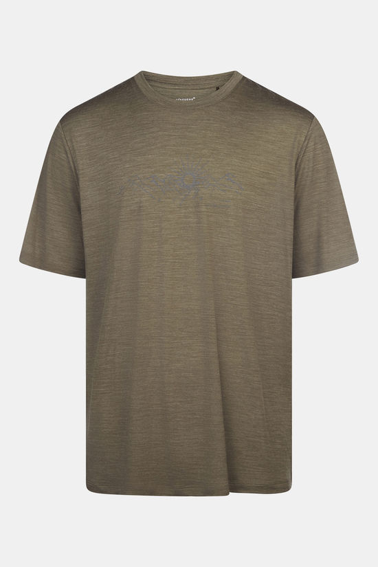 Ayacucho T-Shirt Red Rock Merino T-Shirt Ss M Kalamata Mélange