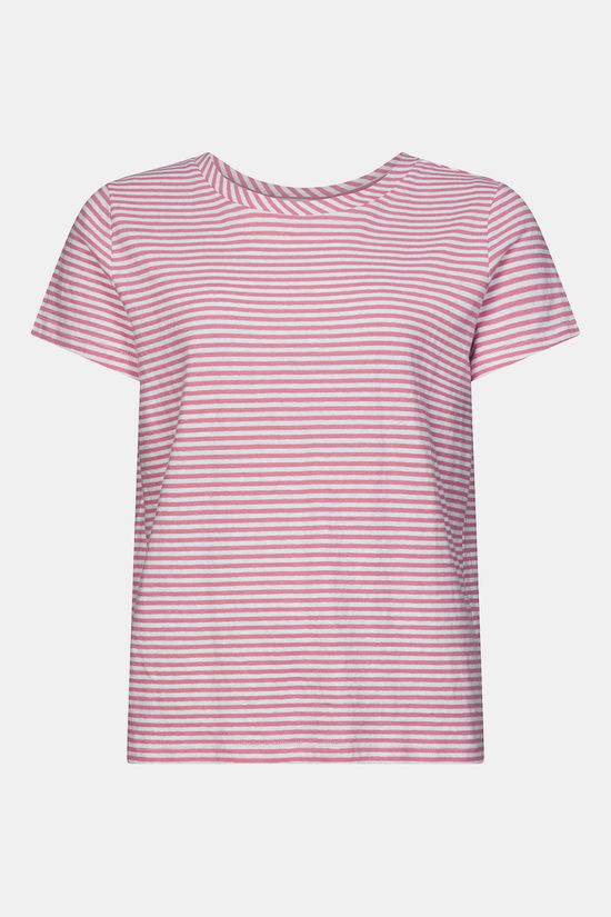 Ayacucho T-Shirt Mila Tee W Foxglove/Ecru Stripes