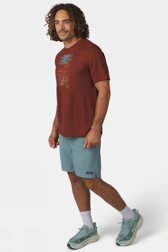 Smartwool T-Shirt Men'S Winding Trail Active Short Sleeve Burnt Sienna