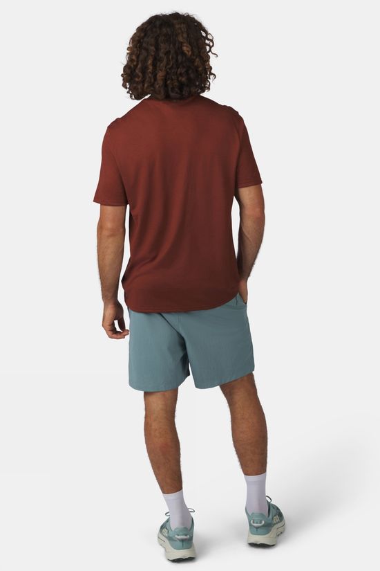Smartwool T-Shirt Men'S Winding Trail Active Short Sleeve Burnt Sienna