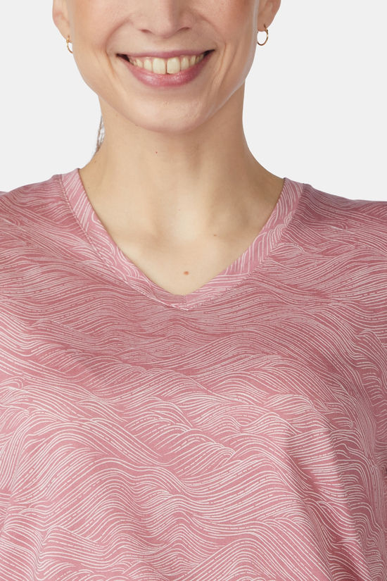 Ayacucho T-Shirt Vicki Tee Ss W Pale Lilac Print