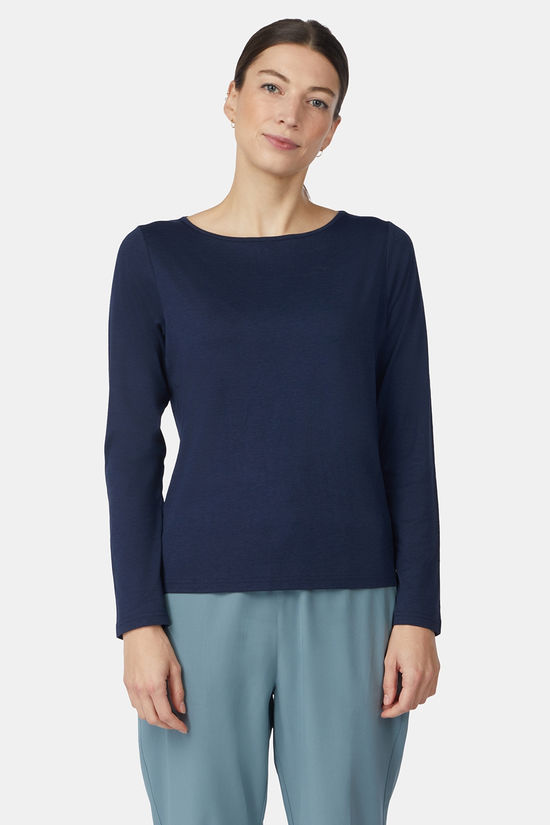 Ayacucho T-Shirt Leila T-Shirt Ls W Navy