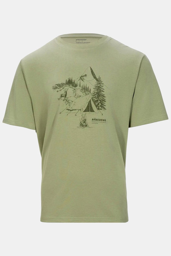 Ayacucho T-Shirt Campsite Sketch T-Shirt M Moss