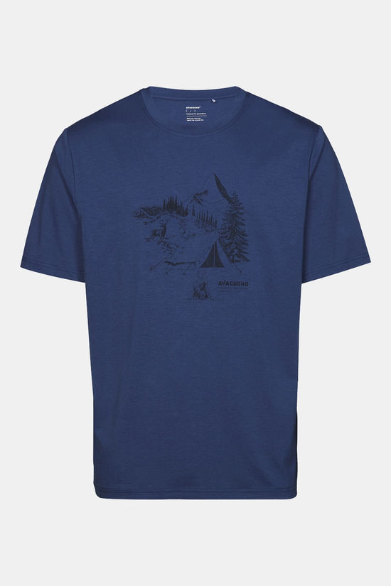 Ayacucho T-Shirt Campsite Sketch T-Shirt M Sargasso Sea