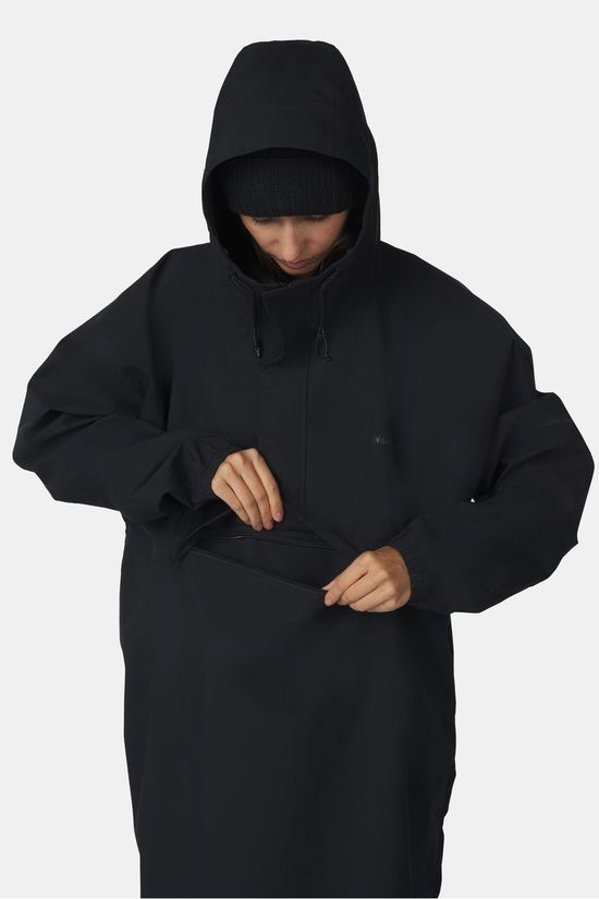 Ayacucho Regenjas Canopy Poncho Black